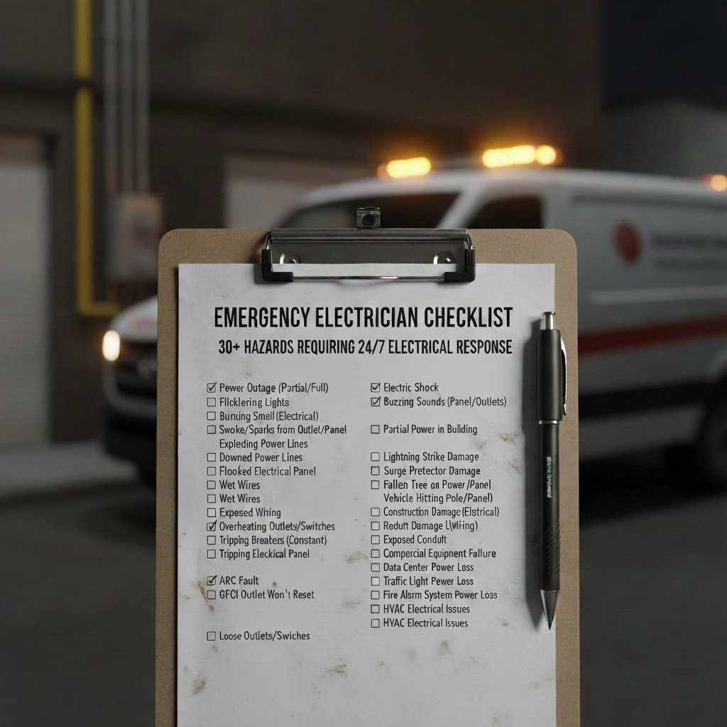 Emergency Electrician Checklist